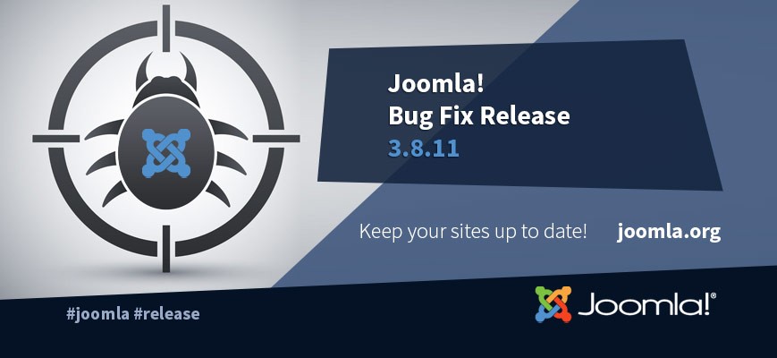 Joomla! 3.8.11 Fehlerbehebungen